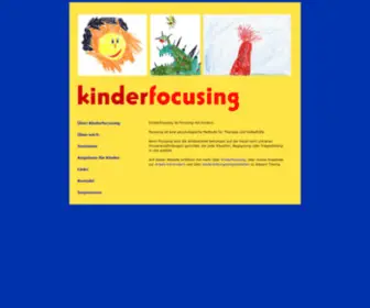 Kinderfocusing.de(Die Website von Bettina Markones) Screenshot