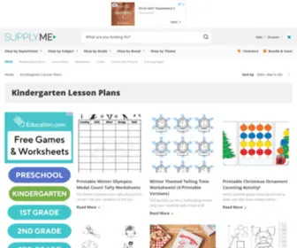 Kindergartenlessonplans.org(Kindergarten Lesson Plans and Ideas) Screenshot