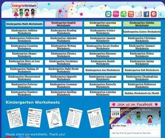 Kindergartenworksheets.net(Kindergarten Worksheets) Screenshot