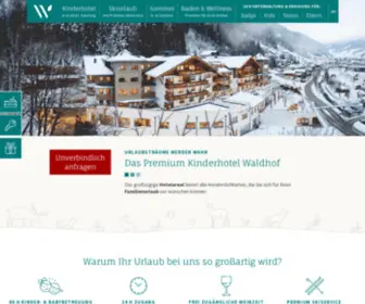 Kinderhotel-Waldhof.at(Premium Kinderhotel Waldhof) Screenshot