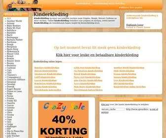 Kinderkleding-NL.eu(Kinderkleding online bestellen) Screenshot