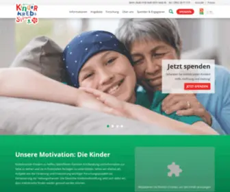 Kinderkrebsstiftung.de(Deutsche Kinderkrebsstiftung) Screenshot