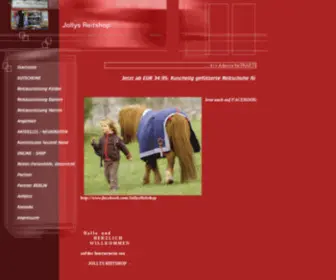 Kindermode-Reitsport.de(JOLLYS REITSHOP) Screenshot