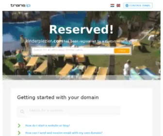 Kinderplezier.com(Reserved domain Bezet) Screenshot