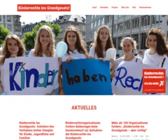 Kinderrechte-INS-Grundgesetz.de(Kinderrechte ins Grundgesetz) Screenshot