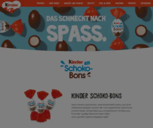 Kinderschokobons.de(Kinder Schoko) Screenshot