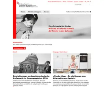 Kinderschutz.ch(Kinderschutz Schweiz) Screenshot