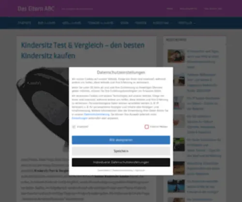 Kindersitze-Test.de(Kindersitz Test & Vergleich) Screenshot
