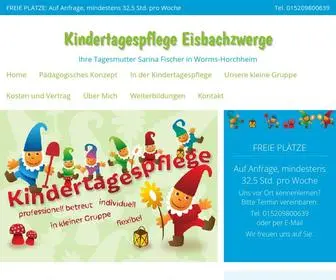 Kindertagespflege-EisbachZwerge-Worms.de(Ihre Tagesmutter Sarina Fischer in Worms) Screenshot