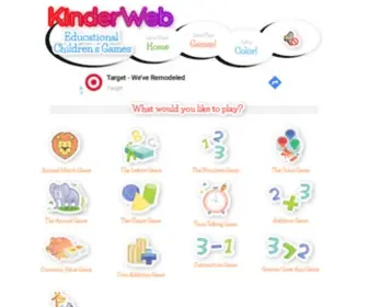 Kinderwebgames.com(Kinderweb Free Children's Games) Screenshot