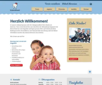 Kinderzahnwelt.ch(›) Screenshot