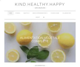 Kindhealthyhappy.com(Wholistic cooking & nutrition) Screenshot