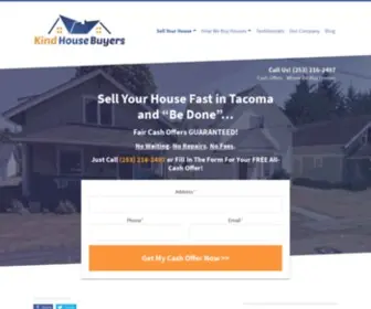 Kindhousebuyers.com(We Buy Houses Tacoma) Screenshot