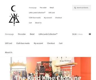 Kindkingclothing.com(Hand Made Clothing) Screenshot