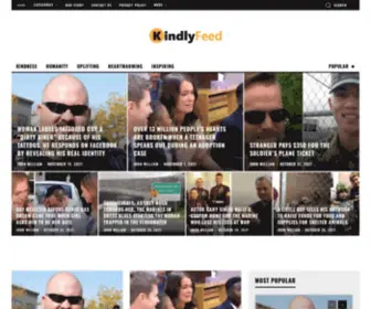 Kindlyfeed.com(Kindness, Humanity &amp; Inspiration) Screenshot