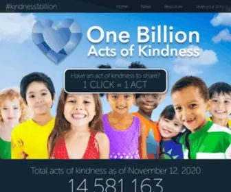 Kindness1Billion.org(Kindness1Billion) Screenshot