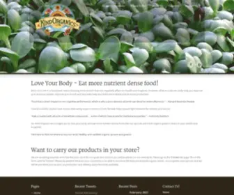 Kindorganics.com(Kind Organics) Screenshot