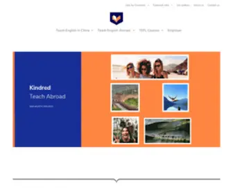 Kindredteachabroad.com(Front Page) Screenshot