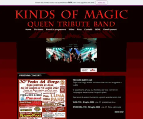 Kindsofmagic.com(Tributo Ai Queen) Screenshot