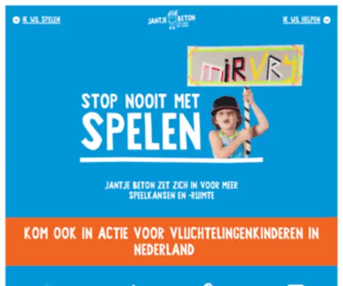 Kindvriendelijkesteden.nl(Jantje Beton) Screenshot