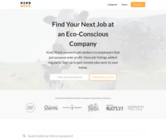 Kindwork.co(Remote Jobs at Eco) Screenshot