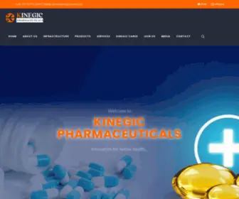 KinegicPharma.com(Kinegic Pharmaceuticals Pvt) Screenshot