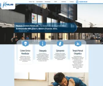 Kinelab.cl(Especialistas en Rehabilitación) Screenshot
