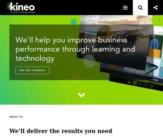 Kineo.com(Global Leaders in Learning Technology) Screenshot