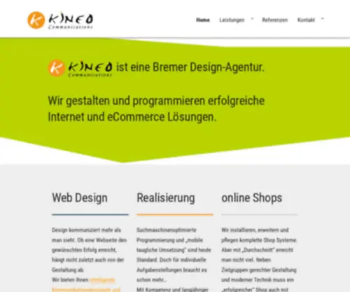 Kineo.de(Web-Design und) Screenshot