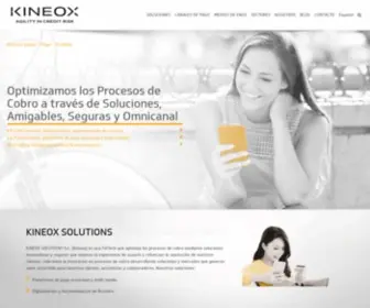 Kineox.com(Transforming Collection Processes with Natural and Artificial Intelligence) Screenshot