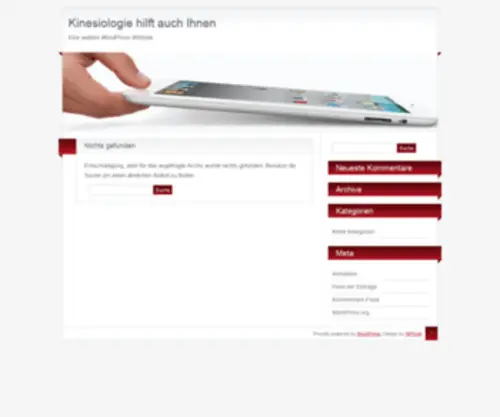 Kinesiologiehilft.de(Kinesiologie hilft auch Ihnen) Screenshot