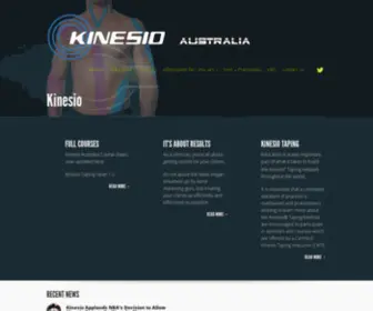 Kinesiotaping.com.au(Kinesio Australia) Screenshot