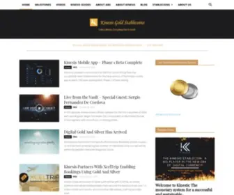 Kinesisgoldstablecoins.com(A New Monetary System Based on Gold and Silver) Screenshot