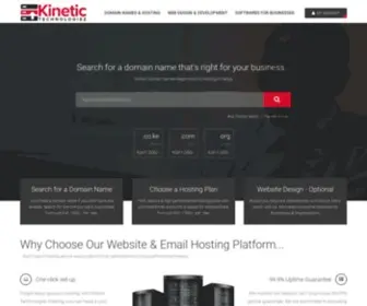 Kinetic-EA.com(Website Design kenya) Screenshot