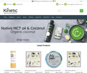 Kinetic4Health.co.uk(Natural Products Distributor) Screenshot