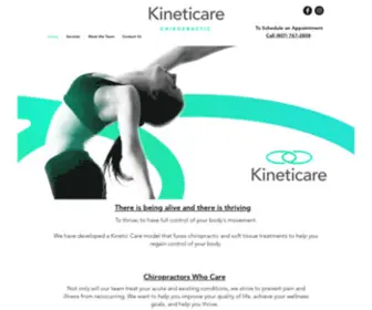 Kineticarechiropractic.com(Kineticare Chiropractic has developed a Kinetic Care model) Screenshot