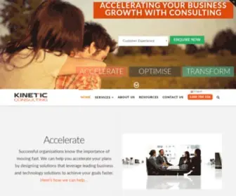 Kineticconsulting.com.au(Business Consulting Firm in Sydney) Screenshot