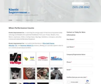 Kineticimprovement.com(Mechanical Equipment Vibration Testing and Alignment) Screenshot