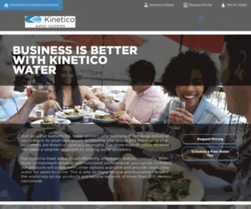 Kineticocommercial.com(Kinetico Commercial Water Systems) Screenshot