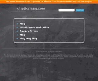 Kineticsmag.com(Forsale Lander) Screenshot