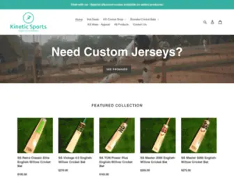 Kineticsports.ca(Canada based Cricket store) Screenshot