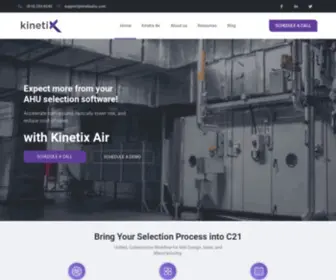 Kinetixahu.com(#1 AHU Selection Software Optimized for Manufacturers) Screenshot