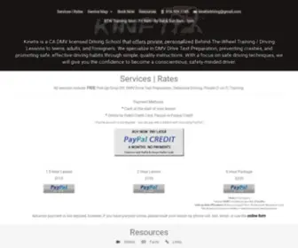 KinetixDriving.com(KinetixDriving) Screenshot