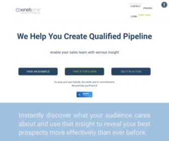 Kinetizine.com(Improve Your Prospects by Putting Your Content to Work) Screenshot