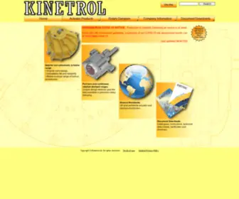 Kinetrol.com(Kinetrol Actuators and Dashpots) Screenshot