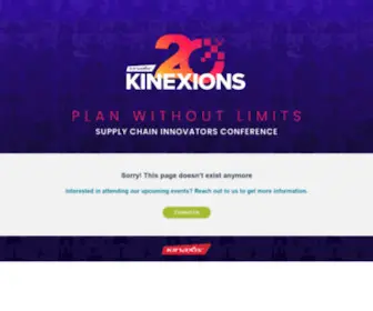 Kinexions.com(Archived Event) Screenshot