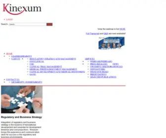 Kinexum.com(Translational Research & Strategic Services) Screenshot