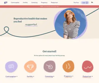 Kinfertility.com.au(Get your contraceptive pill delivered to your door) Screenshot