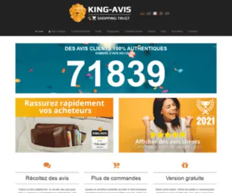 King-Avis.com(Avis clients pour votre site e) Screenshot