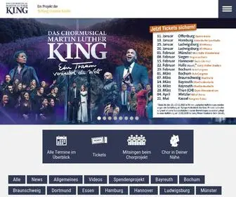 King-Musical.de(Das Chormusical Martin Luther King) Screenshot